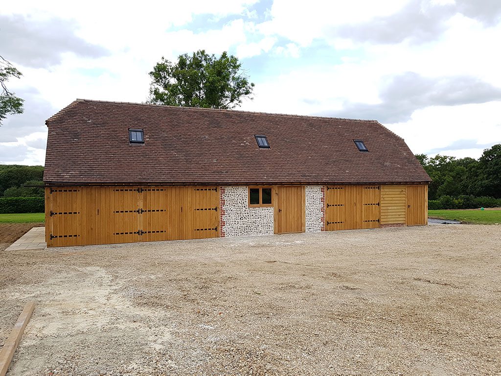 Structural carpentry for a barn conversion in Kent