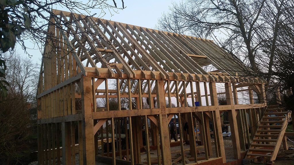 Completed barn conversion carpentry by Brothers Carpentry Ltd