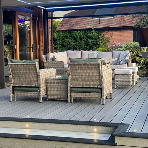Composite Decking And Modern Pergola Charing