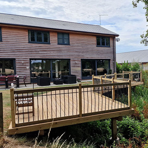Timber Decking Terrace Headcorn