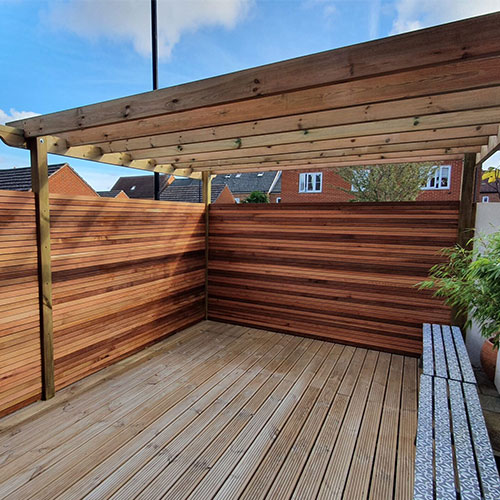 Cedar Slats Pergola