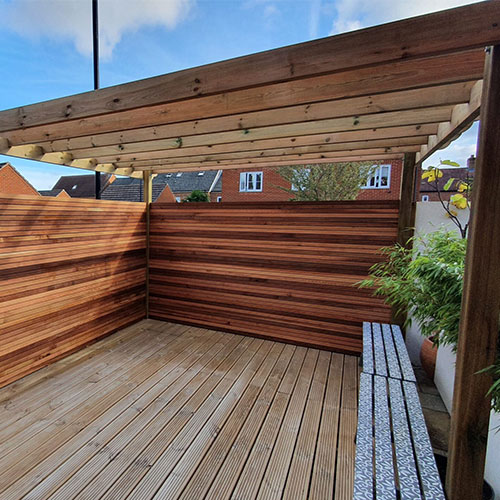 Cedar Slats Pergola