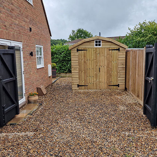 Dutch Style Shed And Bespoke Gate Canterbury