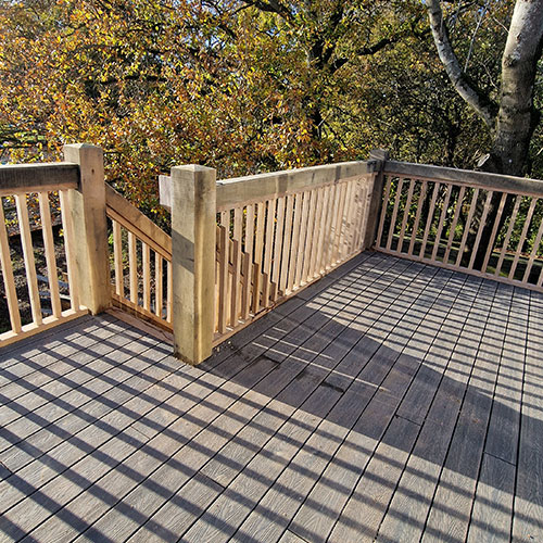 Oak Balcony With Composite Decking