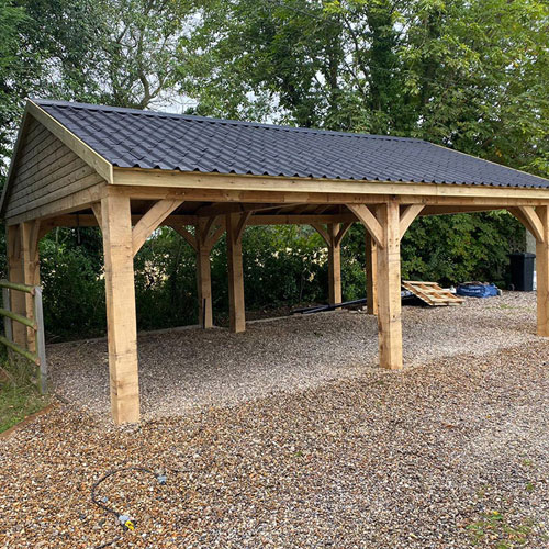 Oak Carport Ashford