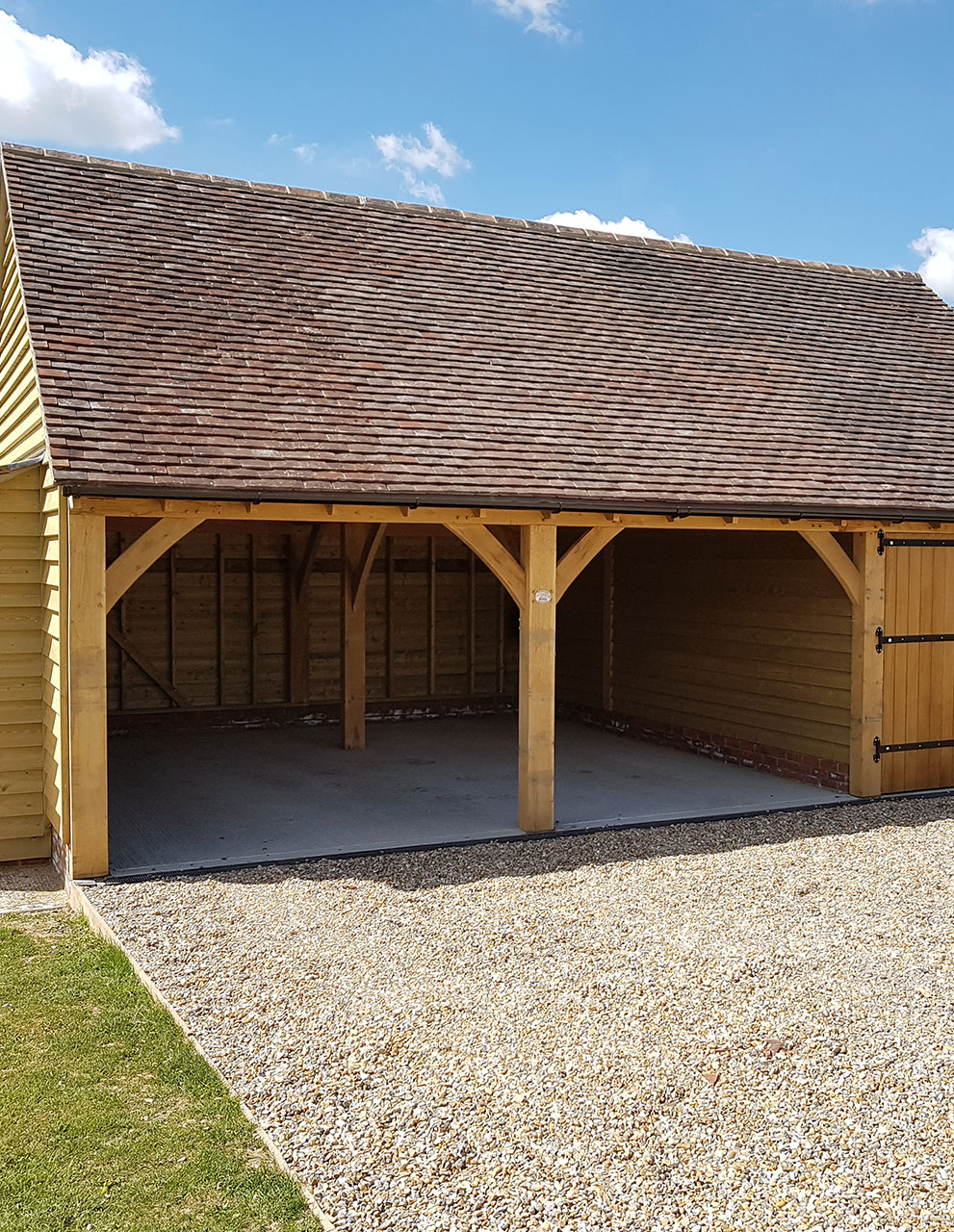 Recent oak structure project by Brothers Carpentry Ltd