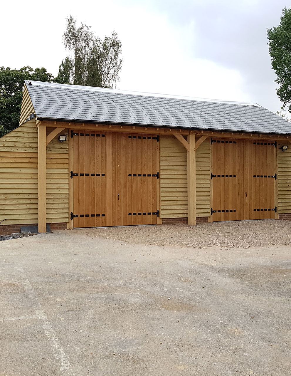 Recent oak structure project by Brothers Carpentry Ltd