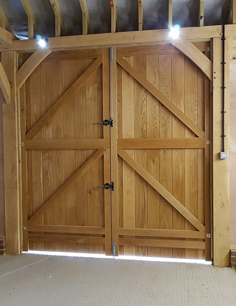 Recent oak structure project by Brothers Carpentry Ltd