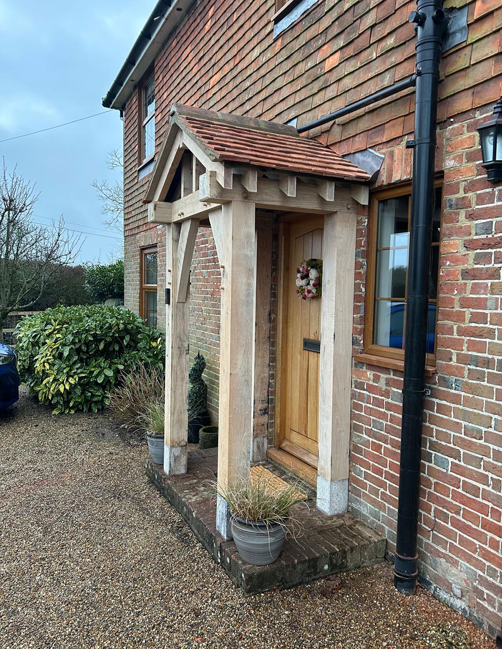 Recent oak structure project by Brothers Carpentry Ltd