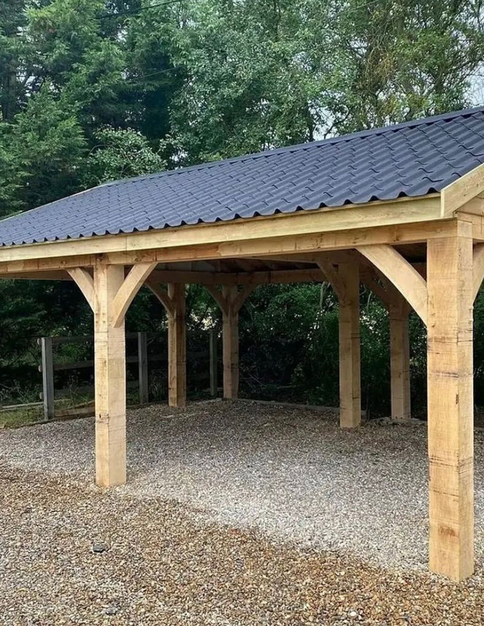 Recent oak structure project by Brothers Carpentry Ltd